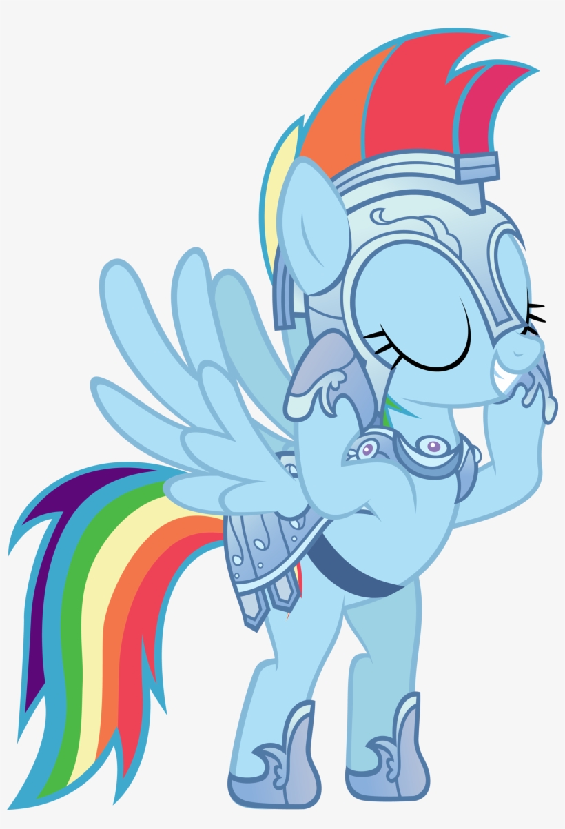Rainbow Dash Pony Armor - My Little Pony Rainbow Dash Crystal Empire, transparent png #2186772