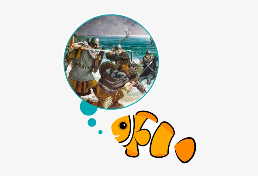 Irish Warriors Ballting Vikings In The 9th Century - Viking Pillaging, transparent png #2186879