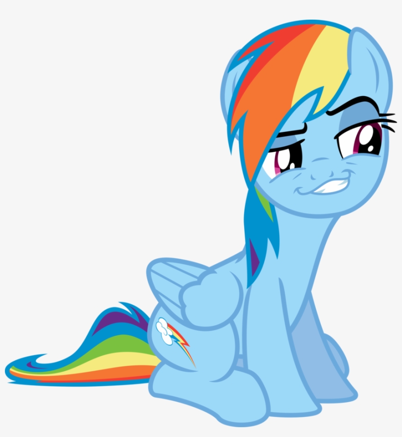 Rainbow Dash Smile Png Banner Black And White Library - Rainbow Dash Best Smile, transparent png #2186953