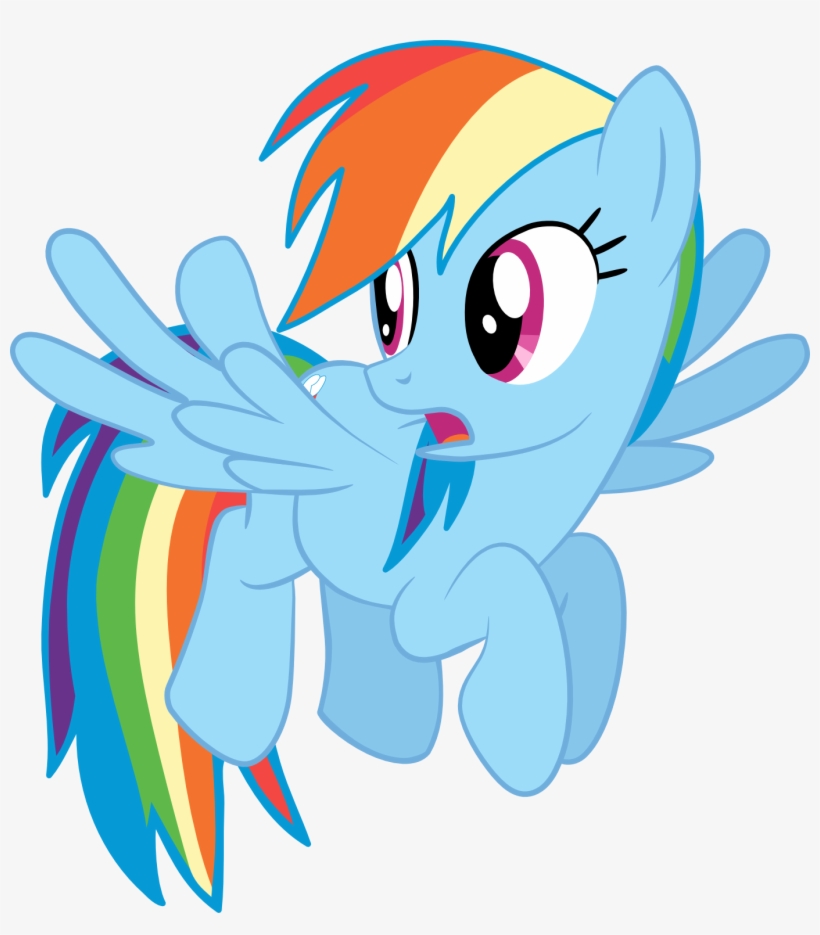 Rainbow Dash Looking Back By Mighty355 - Rainbow Dash Looking Back, transparent png #2187060