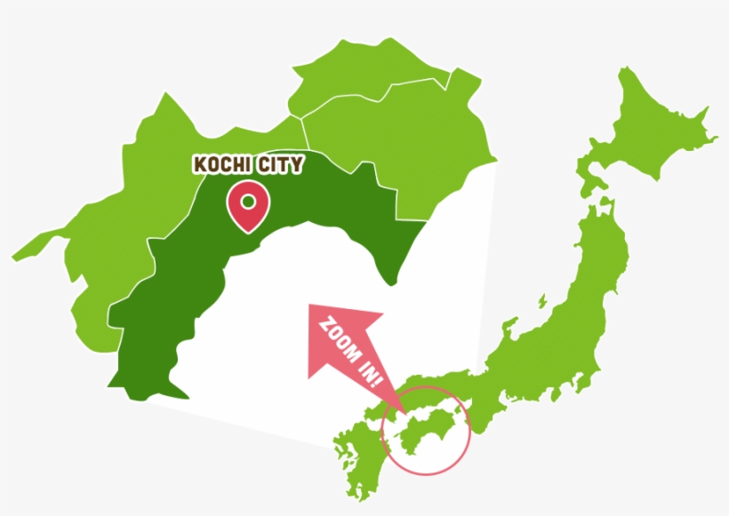 Where Is Kochi - Kochi Japan Map, transparent png #2187111