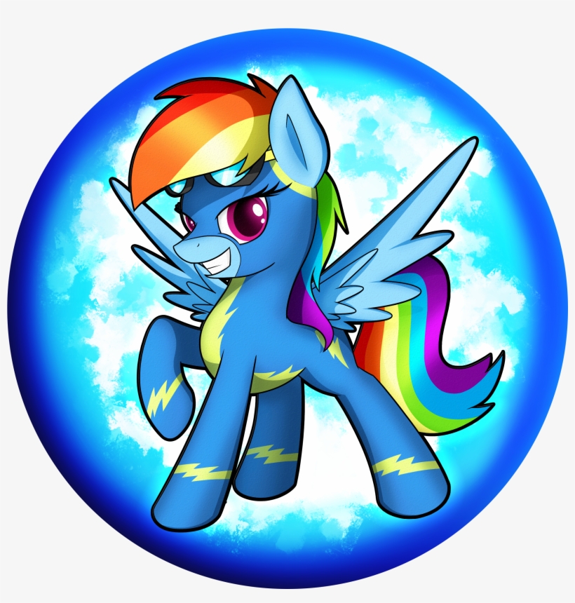 Rainbow Dash Pony Vertebrate Fictional Character Horse - Rainbow Dash Wonderbolt, transparent png #2187253