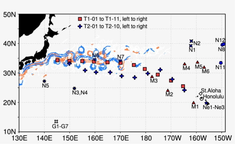 Map Of The Western North Pacific Between Japan And - Japan Map, transparent png #2187400