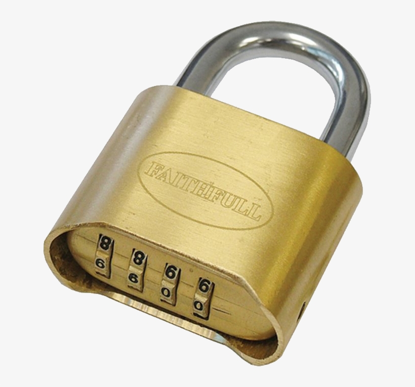 Free Png Padlock Png Images Transparent - Faithfull Brass Combination Padlock 20mm, transparent png #2187573