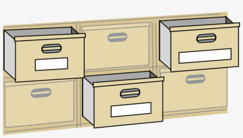 Furniture File Cabinet Drawers Clip Art At Clker Com - Drawer Clipart, transparent png #2187837