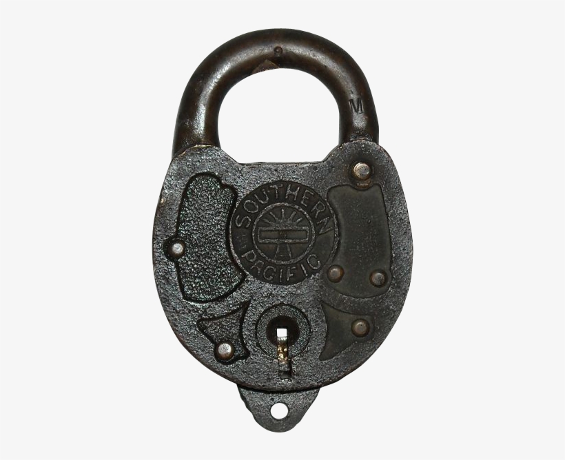 Southern Pacific Sunset Logo Padlock - Old Padlock Transparent Background, transparent png #2187870