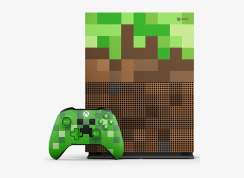 1 Minecraft Xbox Header - Minecraft Limited Edition Xbox One S, transparent png #2188047