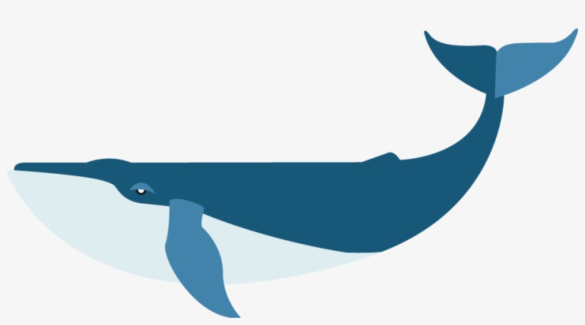 Flat Blue Whale, transparent png #2188286