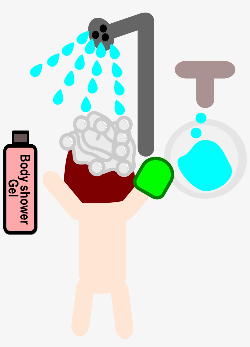 This Free Icons Png Design Of A Girl Takes A Shower, transparent png #2188430