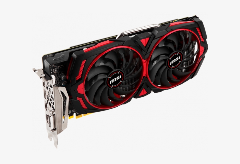 The Graphics Card Is Powered By A Single 8 Pin Pci - Msi Rx 480 8gb, transparent png #2189066