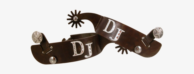 Bronc Spurs Brown With Initials/logo/brand - Tom Balding Spurs, transparent png #2189178