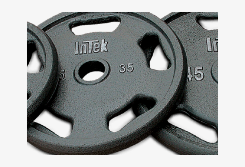 Weight Plates Png Transparent Images - Intek Strength Cast Steel Gray Olympic Plate, 25 Lbs, transparent png #2190100
