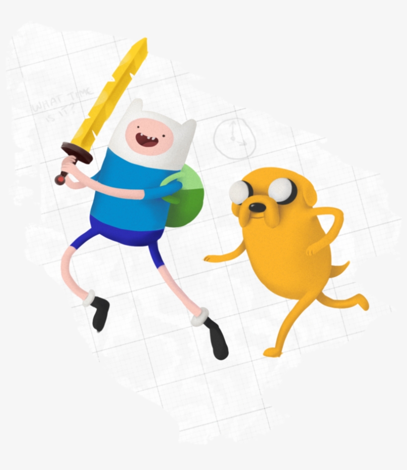 Finn And Jake Adventure Time Fanart - Cartoon, transparent png #2190321