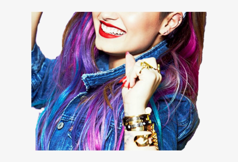 Demi Lovato Clipart Lovato Png - Demi Lovato Rainbow Hair, transparent png #2190638