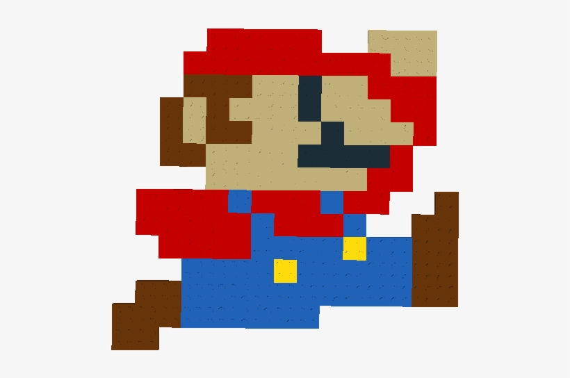8 Bit Luigi Png Download - 8 Bit Mario Jumping, transparent png #2190679