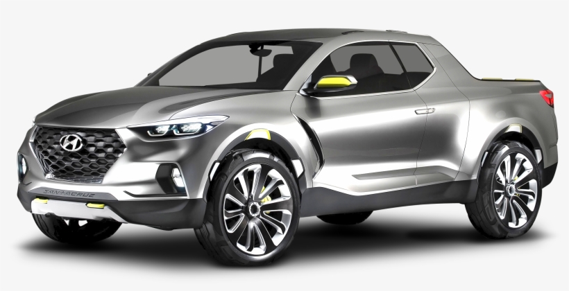 Silver Hyundai Santa Cruz Crossover Car Png Image - Hyundai Santa Cruz Png, transparent png #2190704