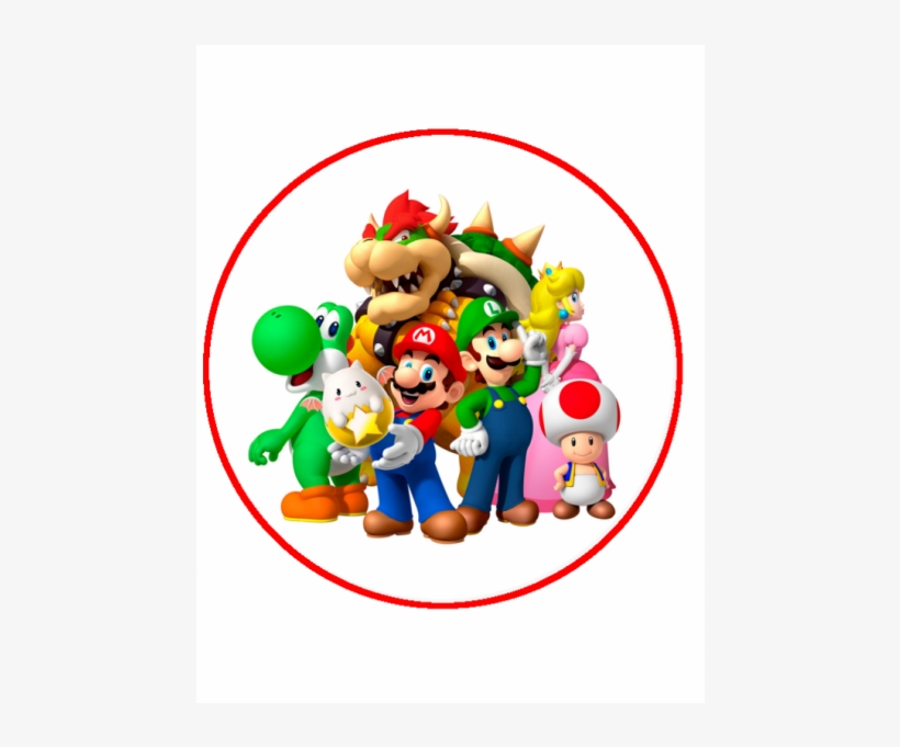 Mario Bros Gang Cake Topper - Super Mario Bros, transparent png #2190943