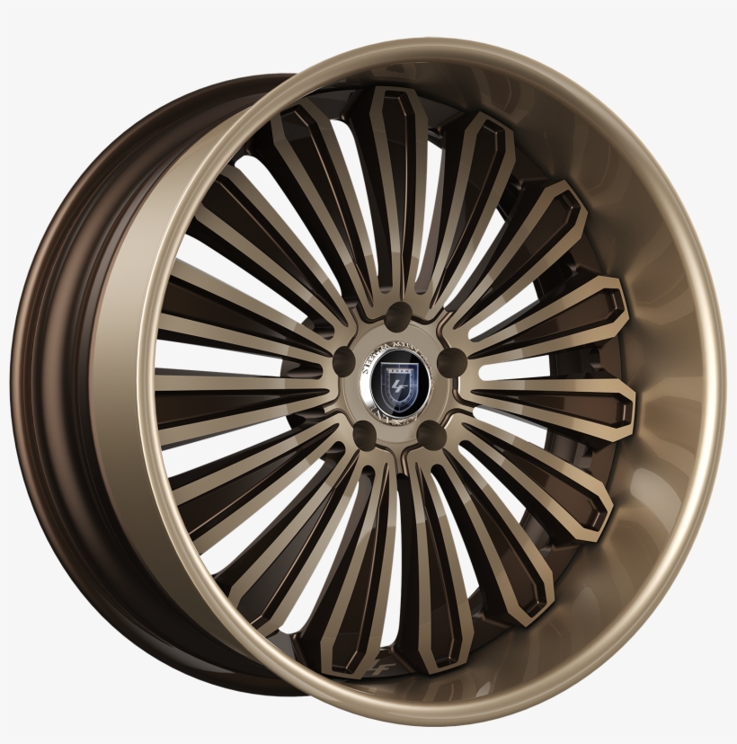 Brown And Champagne Finish - Lexani Wheels, transparent png #2191172