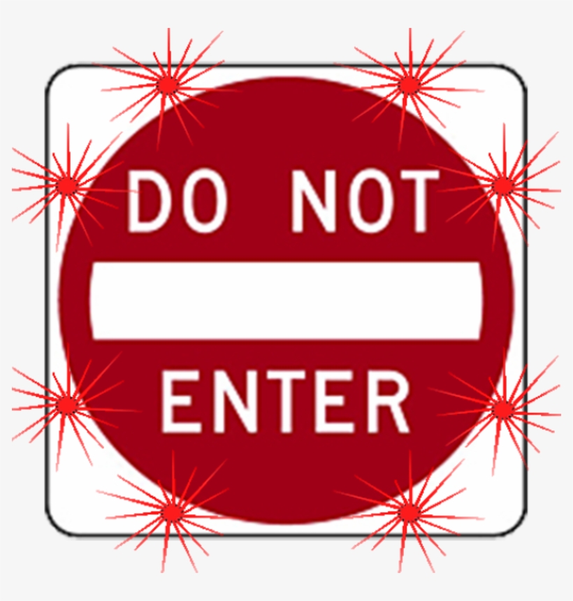 Image Logo For Lighted Roadway Signs - One Way Do Not Enter Sign, transparent png #2191245