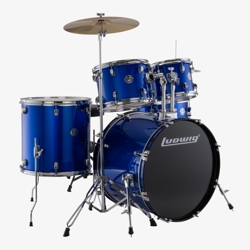 Ludwig Best Drum Kit - Blue Ludwig Drum Kit, transparent png #2191361