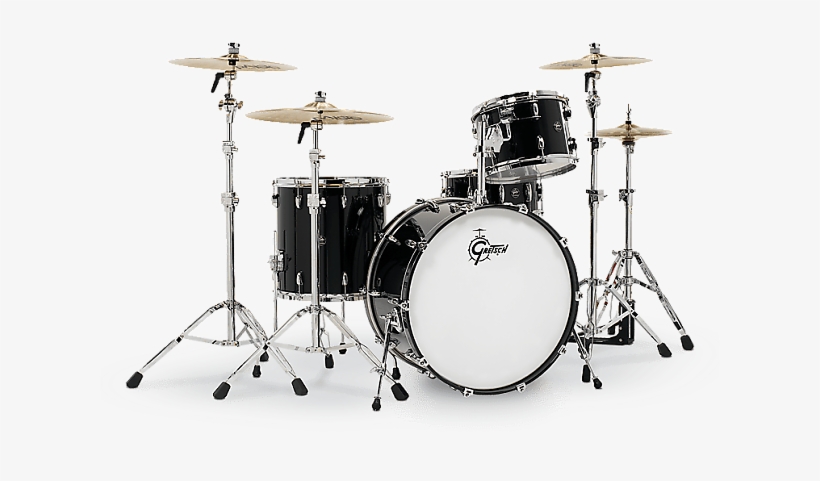 Gretsch Renown Rn2 E8246 Pb Piano Black 4pc Drum Kit - Gretsch Renown Piano Black 24, transparent png #2191398