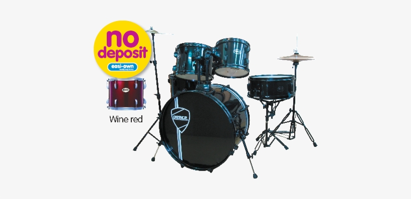 Peace Drum Kit - Drums, transparent png #2191538