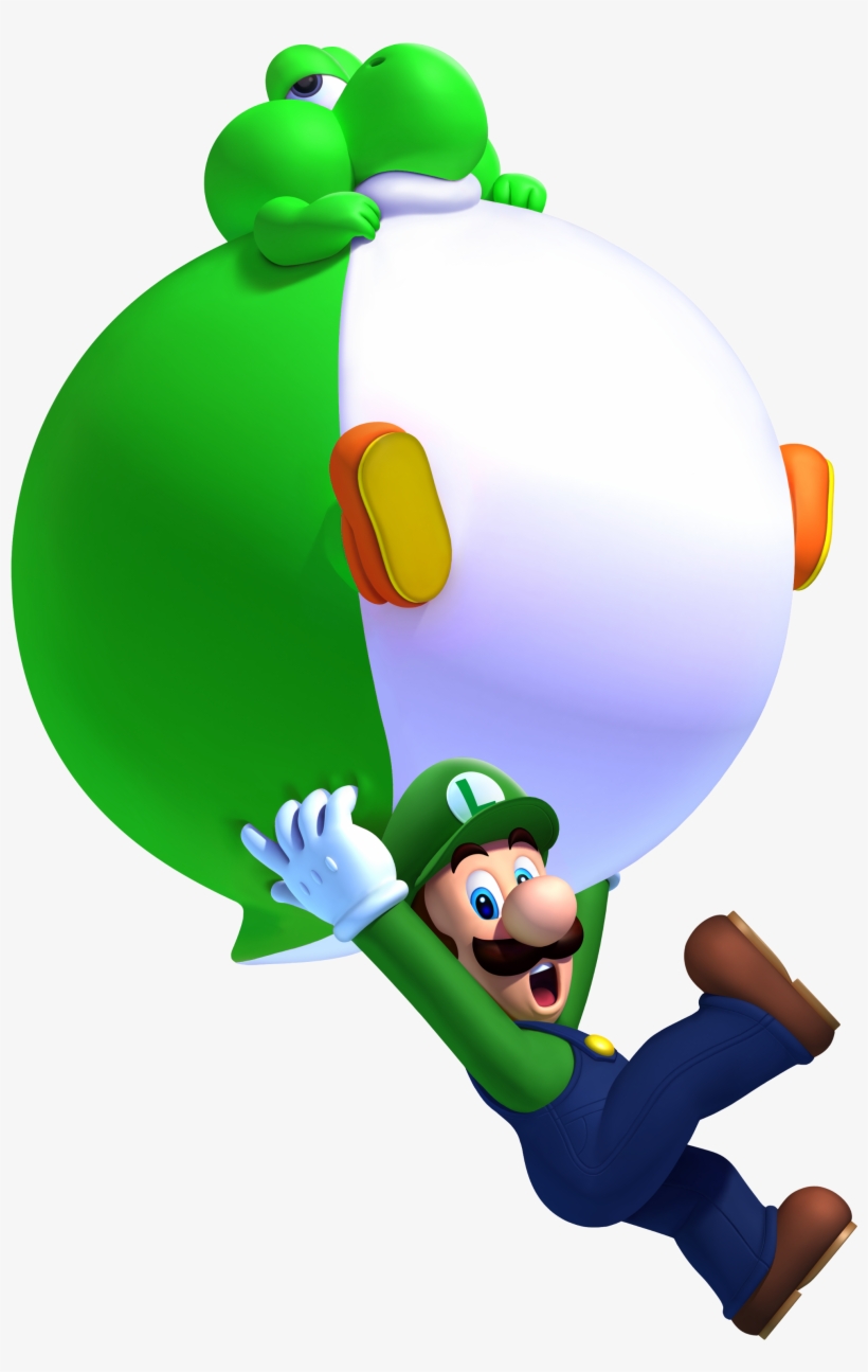 Green Balloon Baby Yoshi - New Super Mario Bros U Baby Yoshi, transparent png #2191606