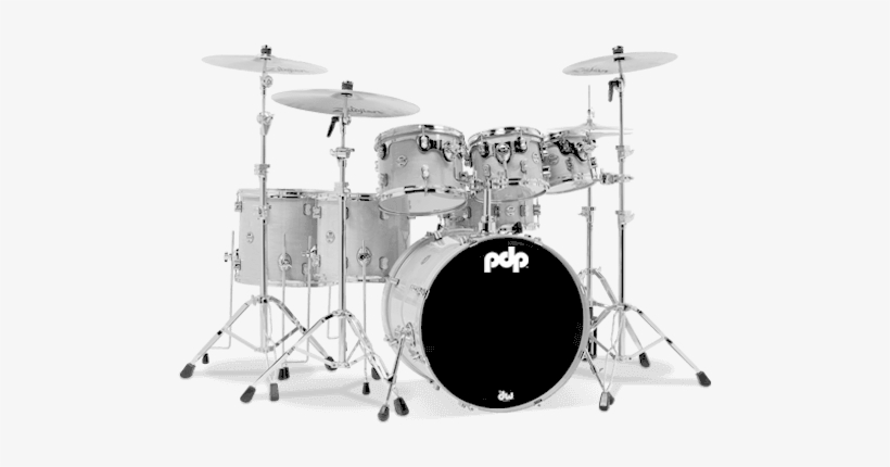 Pdp Pdcm2217scb 7-piece Drum Kit Satin Charcoal Burst - Pdp Concept Maple Shell Pack - 7-piece - Natural Lacquer, transparent png #2191681