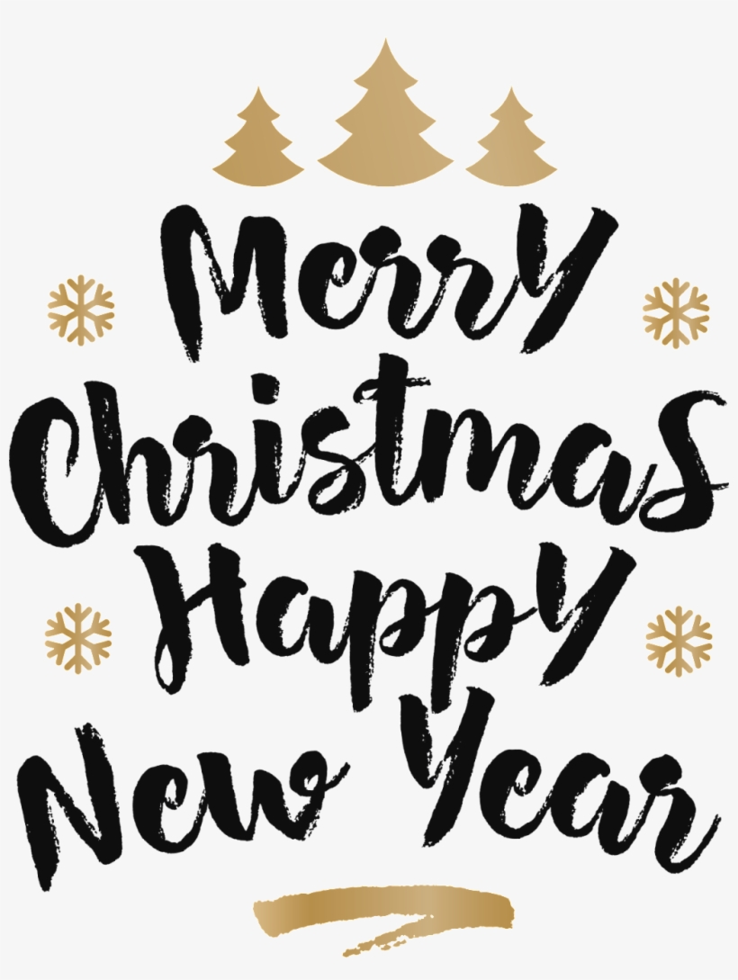 Christmas And Happy New Year Vector - Kavka Sisters Textual Art On Wrapped Canvas; 24 H X, transparent png #2191741