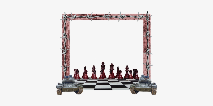 Military, Chess, Tanks, Frame, Barb Wire - Chess, transparent png #2191744