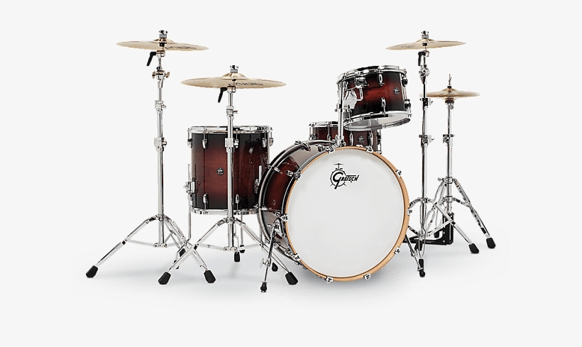 Gretsch Renown Rn2 E8246 Cb Cherry Burst 4pc Drum Kit - Gretsch Renown Piano Black 24, transparent png #2191771