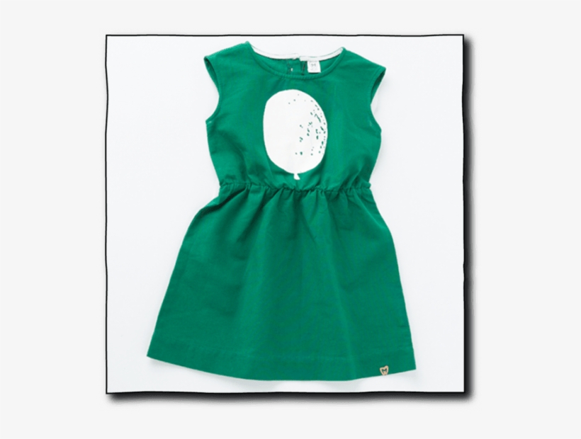 Milk Teeth Girls' Green Flying Balloon Dress - Dress, transparent png #2191975
