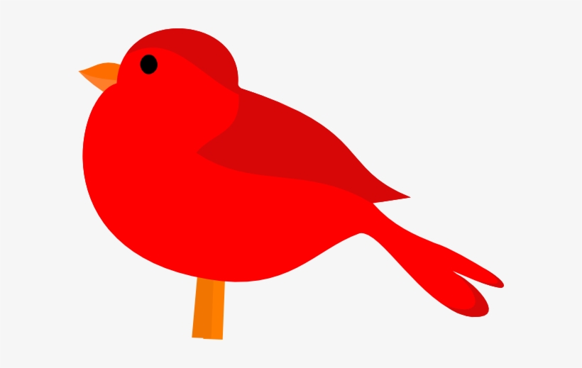 Red Bird Clip Art At Clker Com Vector Clip Art Online - Clip Art, transparent png #2192186