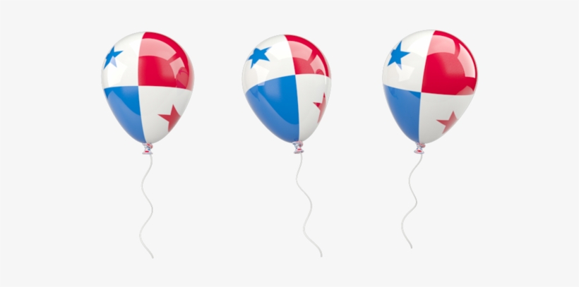 Illustration Of Flag Of Panama - Panama Balloons, transparent png #2192207