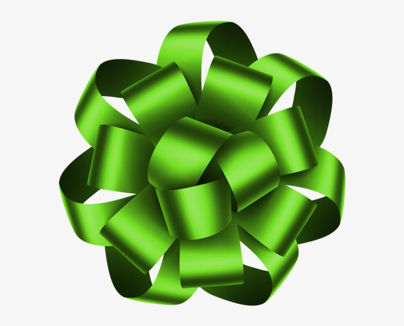 Green Deco Bow Transparent Png Clip Art Image - Marcos Con Forma De Cinta Roja, transparent png #2192381