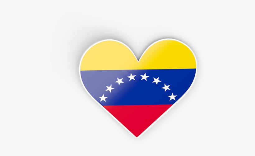Illustration Of Flag Of Venezuela - Venezuela Flag In Heart Png, transparent png #2192461