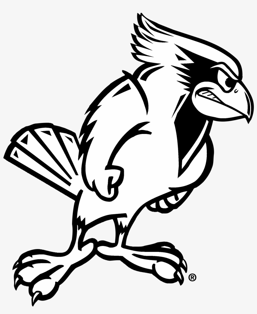 Illinois State Redbird Logo Black And White - Illinois State Redbirds, transparent png #2192487