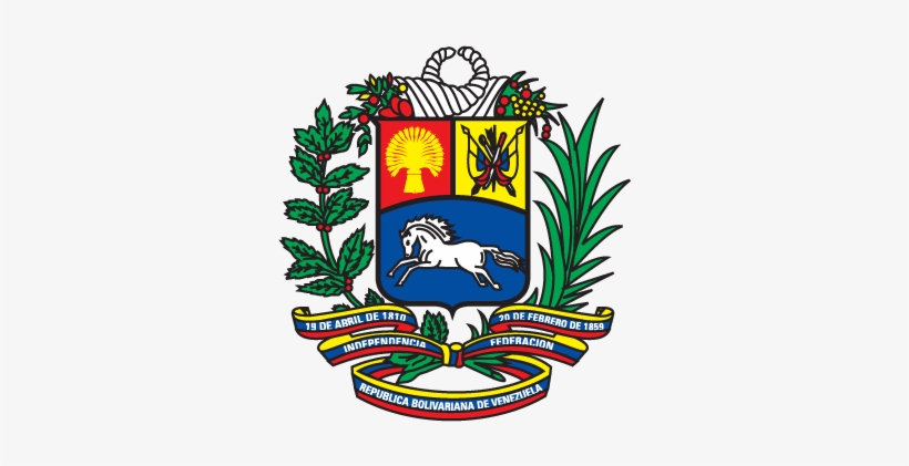 The Red Is Said To Represent Courage, Or Possibly Spain - Escudo De Venezuela 2018, transparent png #2192659