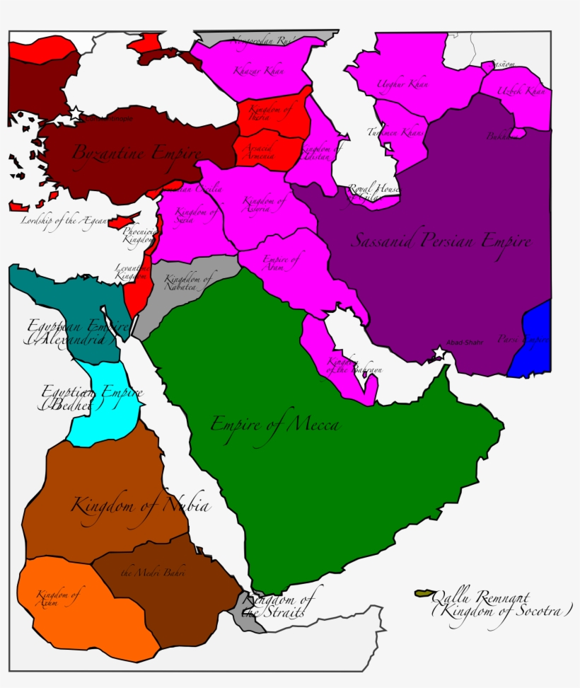 Middle East After Qallu Collapse - Asia Map Wiki Countries, transparent png #2192780