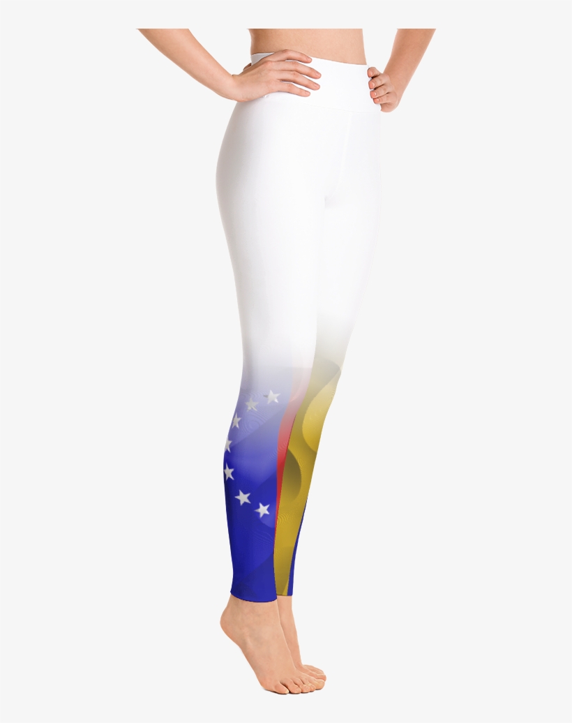 Women's White "organic Venezuela Flag" - Yoga Pants, transparent png #2193008