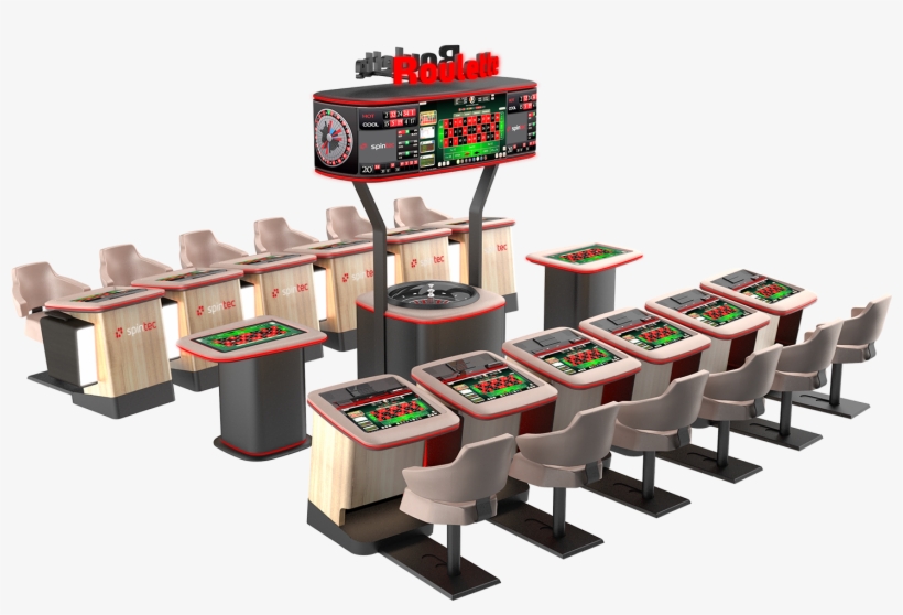 Aura Automated Roulette 12 Playing Stations Topper - Ice London 2019, transparent png #2193102