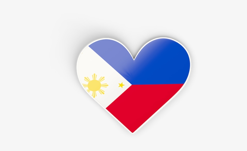Illustration Of Flag Of Philippines - Philippine Flag Heart Png, transparent png #2193129