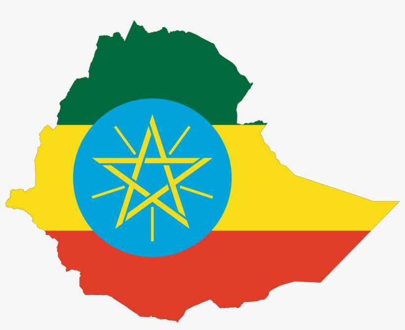 Ethiopia Flag Map Png, transparent png #2193282