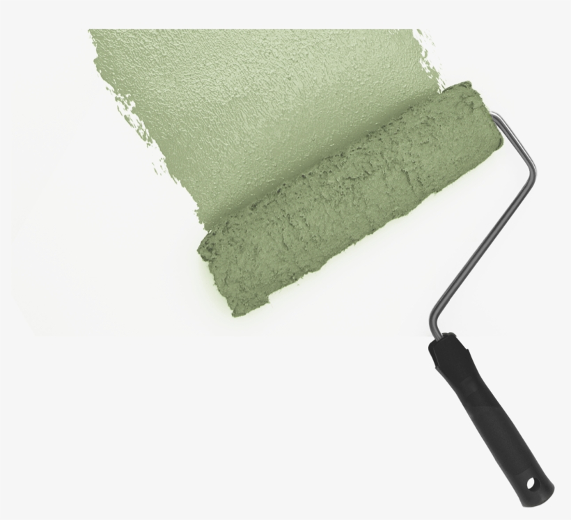 Blue Color Swatch Paint Roller, Green Paint - Paint, transparent png #2193431