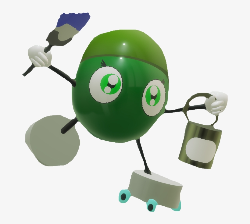 Earlene The Paint Roller 3d Model - Wiki, transparent png #2193572