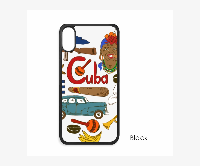Cuba Love Heart Landscap National Flag For Iphone X - Mobile Phone Case, transparent png #2193724