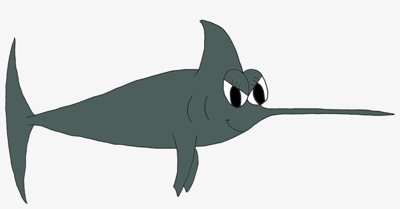 Swordfish Drawing Shark - Drawing, transparent png #2193906