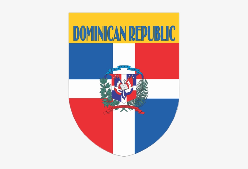 Flags Shield Style - Dominican Republic Car Auto Mini Banners, transparent png #2193984