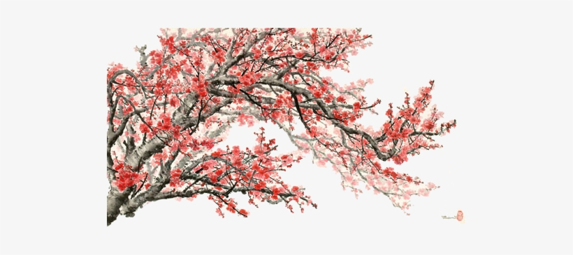 China Flag Banner - Cherry Blossom, transparent png #2194005