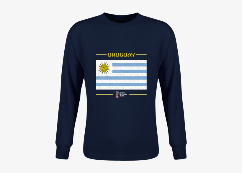 Uruguay 2018 Fifa World Cup Russia™ Flag Youth Long - Shirt, transparent png #2194030
